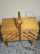 Three vintage boxes, two sewing and one other