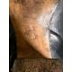 A pair of early 20th Century ladies navy blue leather shoes - Image 3 of 4