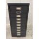 A metal ten drawer office cabinet (H61cm W30cm D28cm) - Image 1 of 3