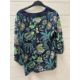 A Biba, size 10 Floral top, dark blue - Image 1 of 4