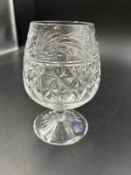 A set of six crystal glass tumblers by Stuart and Sons