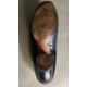 A pair of early 20th Century ladies navy blue leather shoes - Image 4 of 4