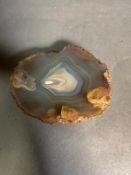 A slice of Blue agate