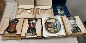 Seven collectable pates various markers and designs