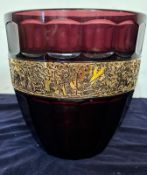 Stevens and Williams alabaster glass powder bowl