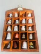 A selection of collectable thimbles