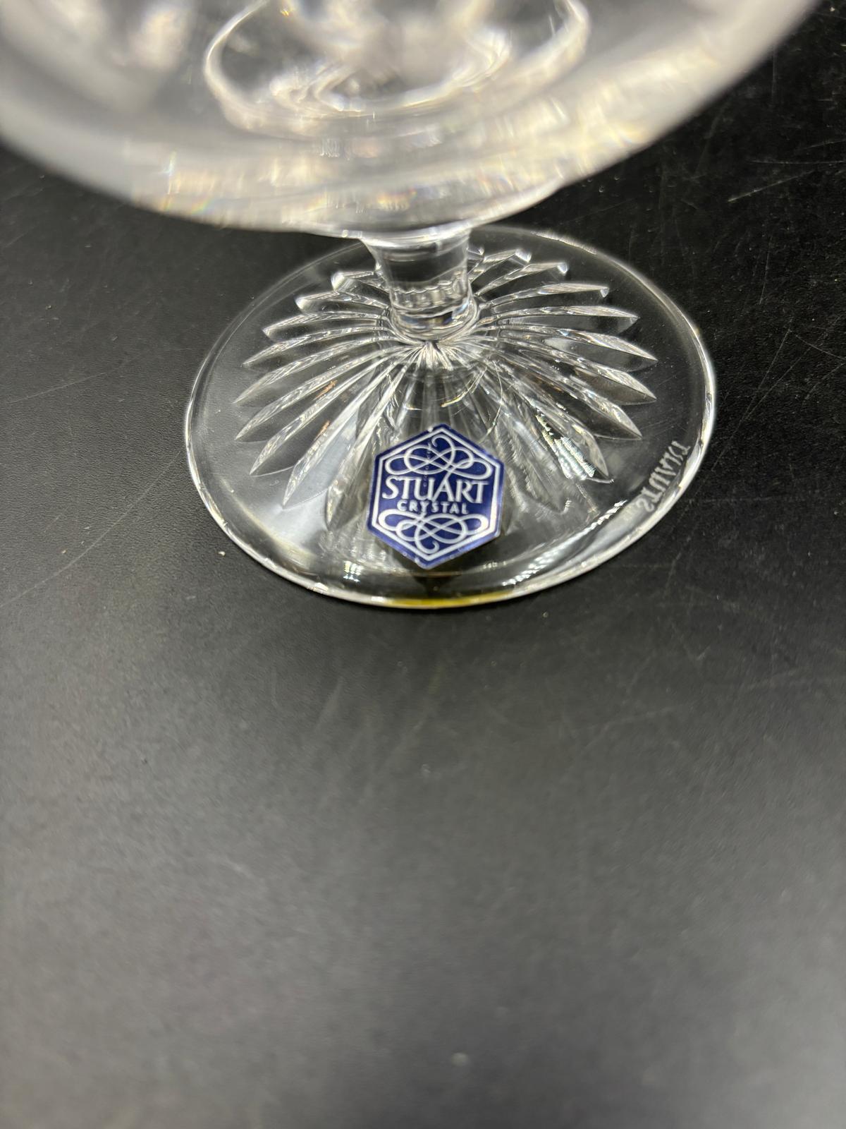 A set of six crystal glass tumblers by Stuart and Sons - Image 3 of 3