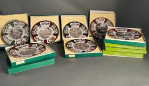 A quantity of Masons ironstone Christmas picture plates. Various years