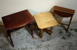 Three side tables various sizes