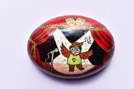 A Pebble hand painted by actor Kim Ismay to raise funds for the fantastic Momentum Children's