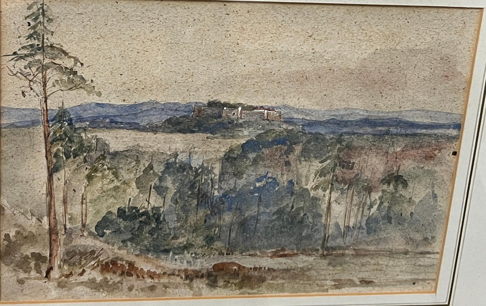 Five watercolours of various scenes (largest 53cm x 46cm frame) - Image 6 of 6