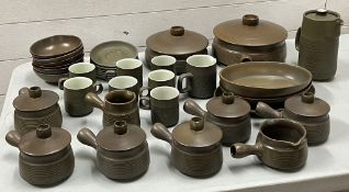 A stoneware dinner service of various makers to include Denby and Langley Mills