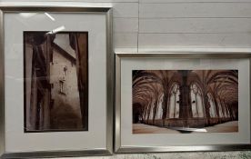Two large photographic architectural studies 91cm x 121cm