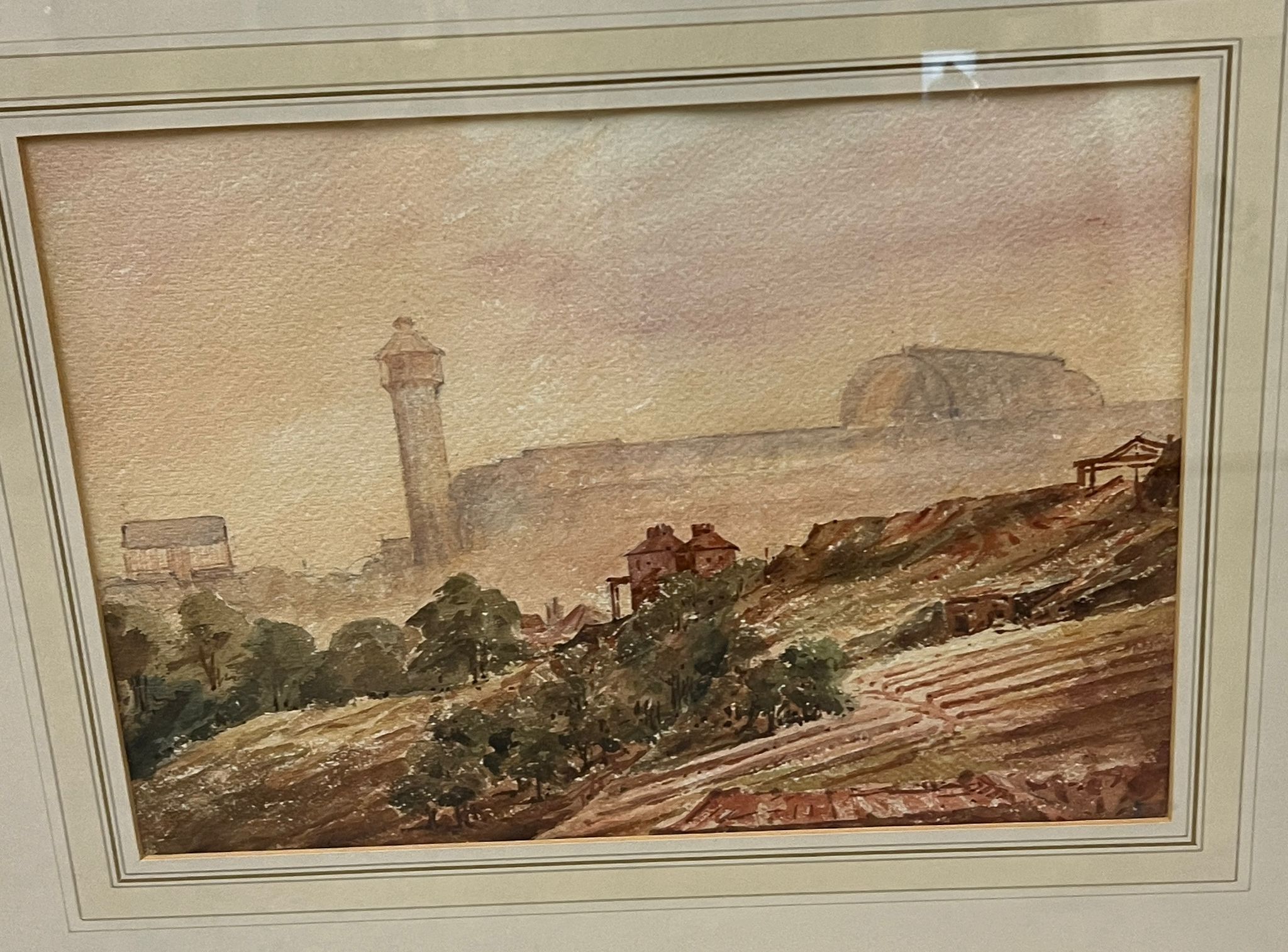 Two watercolours, one by John Callow O.W.S (1822 - 1878) and the other of Crystal Palace 1859 - Image 3 of 5