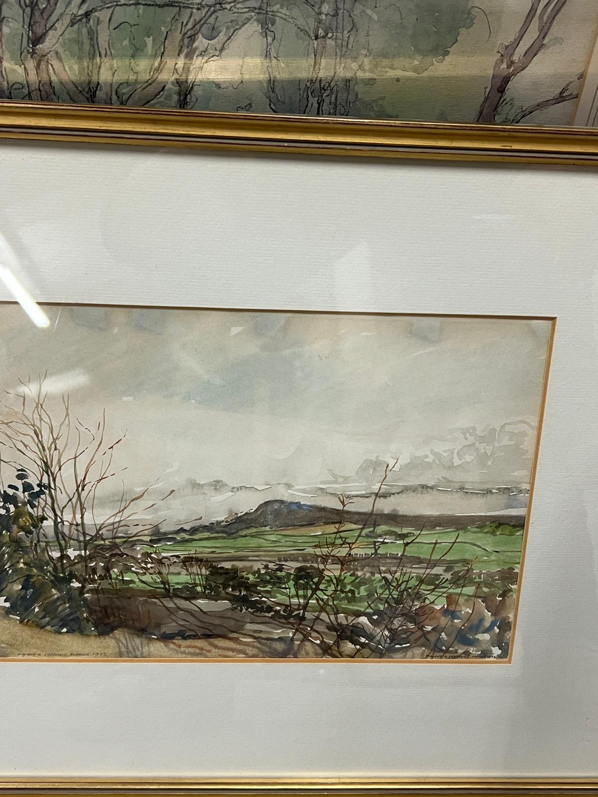 Five watercolours of various scenes (largest 53cm x 46cm frame) - Image 2 of 6