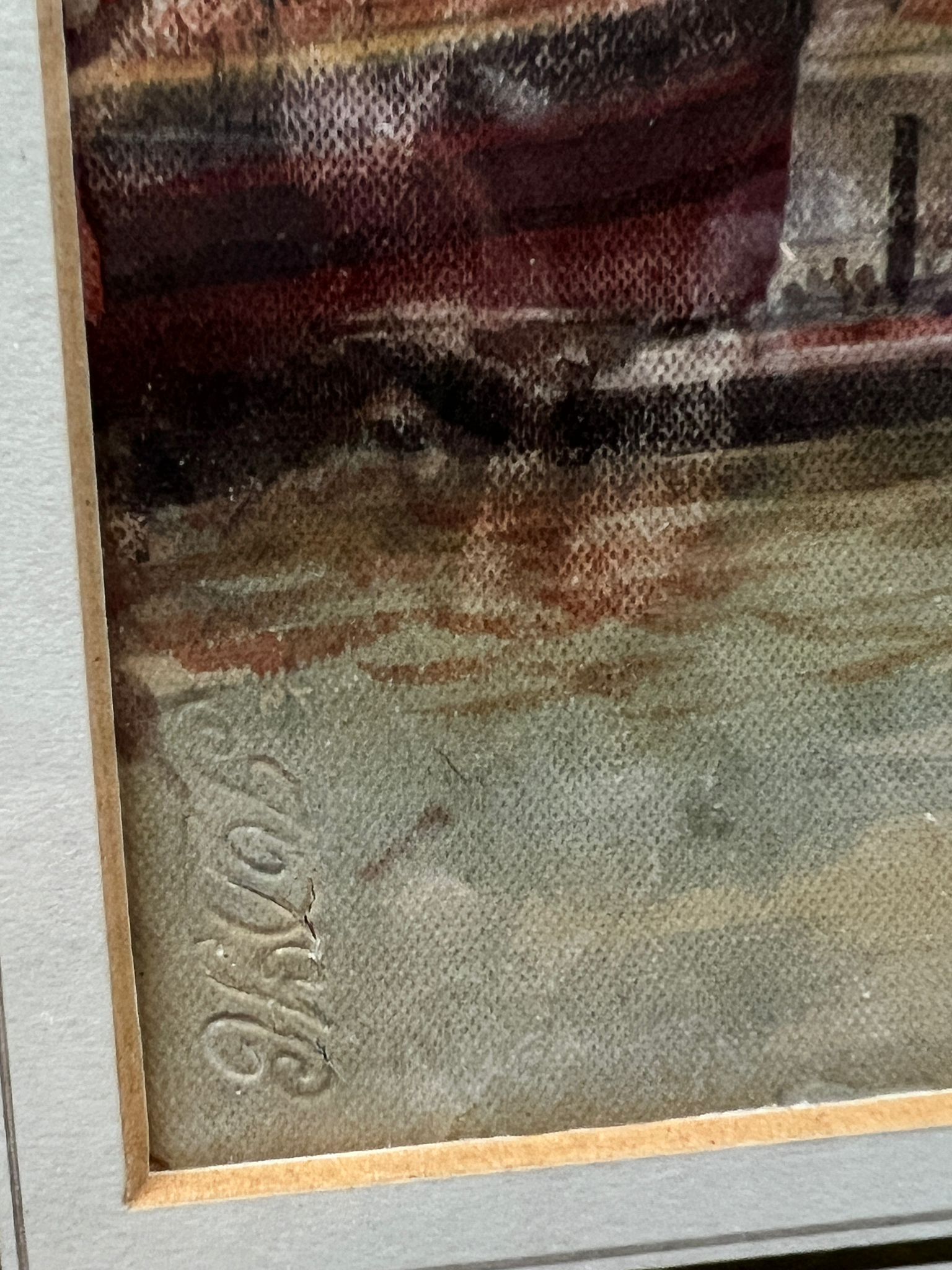 Three Marine and landscape pictures various media and artist - Image 4 of 9
