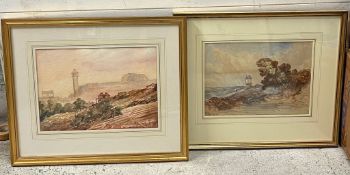 Two watercolours, one by John Callow O.W.S (1822 - 1878) and the other of Crystal Palace 1859