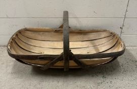 A vintage Bent wood trug