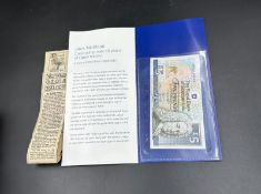The Jack Nicklous Royal Bank of Scotland five pound note