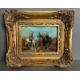 An oil on board of Algeria Bedouins signed R Wilson lower right 30cm x 25cm - Image 1 of 4
