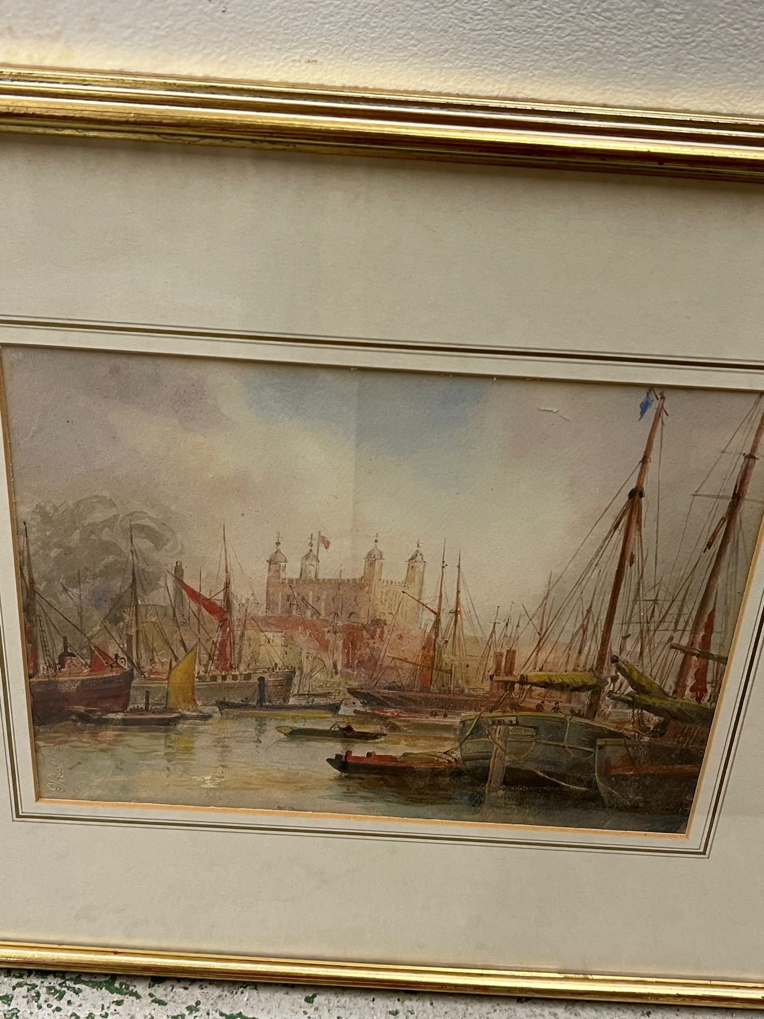 Three Marine and landscape pictures various media and artist - Image 5 of 9