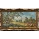 An oil on canvas of a farming scene titled "Welsh Harvest by Don Vaughan - Image 1 of 5