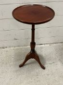 A mahogany side table