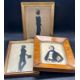Two framed silhouette and a portrait signed E.S Gibson - Image 1 of 3