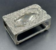 A silver matchbox cover by Crisford & Norris Ltd Birmingham 1911 7.5cm x 5cm