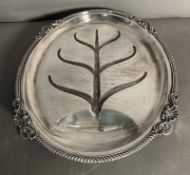 A silver plate Mappin and Webb meat platter