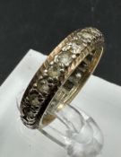 A 9ct gold eternity style ring, approximate weight 3.7g