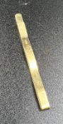 A 9ct gold front and back tie pin, approximate total weight 6.9g