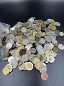 A selection of worldwide coins