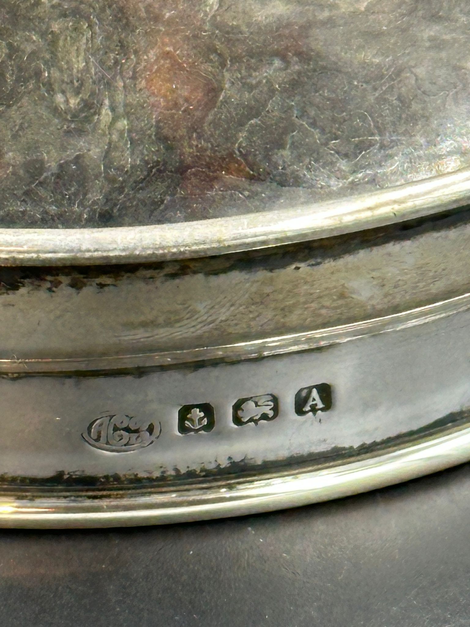 A silver and tortoiseshell pot lid by Alexander Clark & Co Ltd, hallmarked for Birmingham 1925. - Image 2 of 2