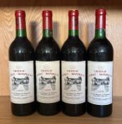 Four bottle of Chateau Leret Monpezat Cahors 1988