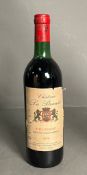 A bottle of Chateau La Brande Fronsac 1979 France
