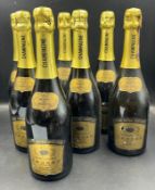 Seven bottle of vintage Vauban Freres Blanc De Blanc Reims