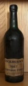 A bottle of Cockburns vintage port 1967