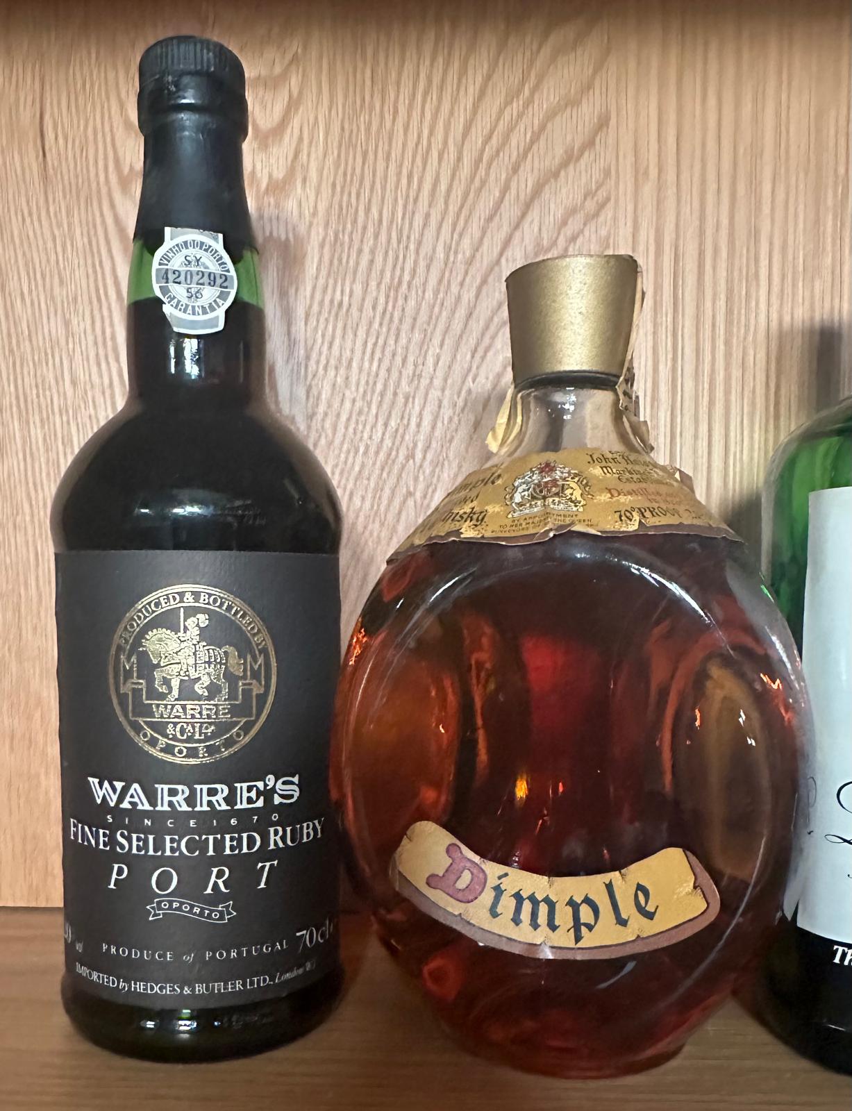 Four bottles of spirits, a Dimple blended scotch whiskey. a Gordons gin, a Gilbeys gin and a - Image 3 of 3