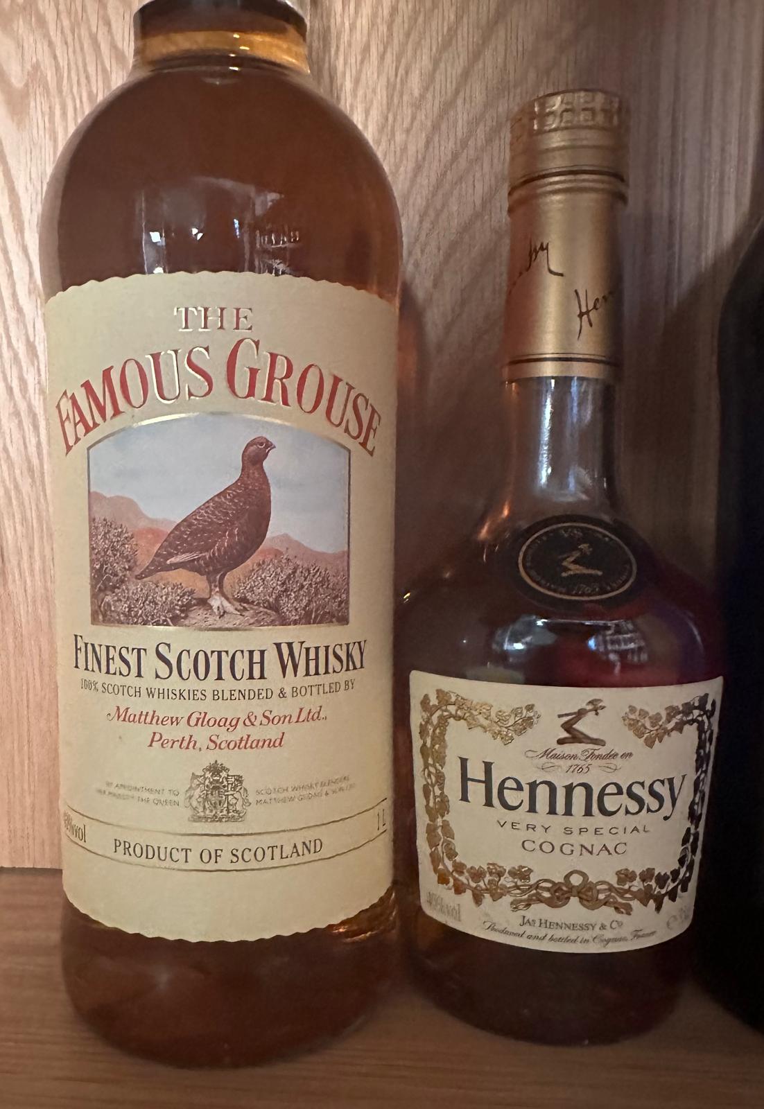 Four bottles of spirits, A Famous Groose scotch whiskey, a Haweys Bristol Cream, a Jamesons and a - Image 3 of 3
