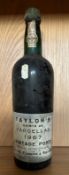 A bottle of Taylors 1967 vintage port