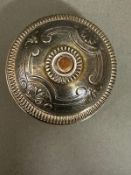 A French brass and silver plated desk bell