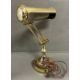 A brass bankers lamp with pierced shade - Image 1 of 3