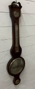 A mahogany Banjo barometer