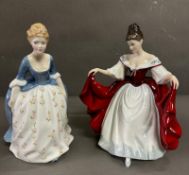 Two Royal Doulton figures, Alison and Sara