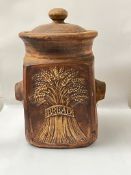 A Mid Century ceramic bread pot (H43cm Dia30cm)