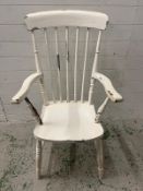 A painted Windsor farmhouse kitchen chair