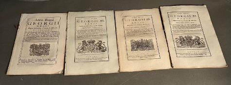 Three acts of parliament from the George ii and George iii eras relating to London