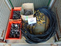 Assortment of Air Line Apparatus - Gauges, Lines, Valves Ect.