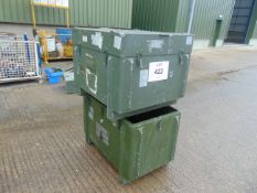 2 x Aluminium Storage Containers